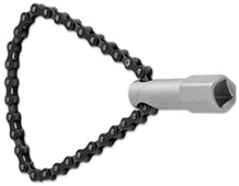 Oil filter chain wrench