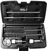 Injector shaft cleaning set