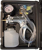 Pressure and vacuum pump set
